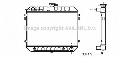 AVA QUALITY COOLING ol2233 -  Радиатор, охлаждение двигателя
